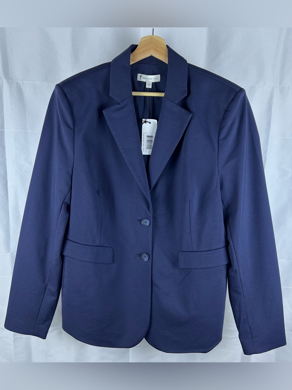 American Tall Blazer Size 16 Tall Women’s Navy Blue NWT